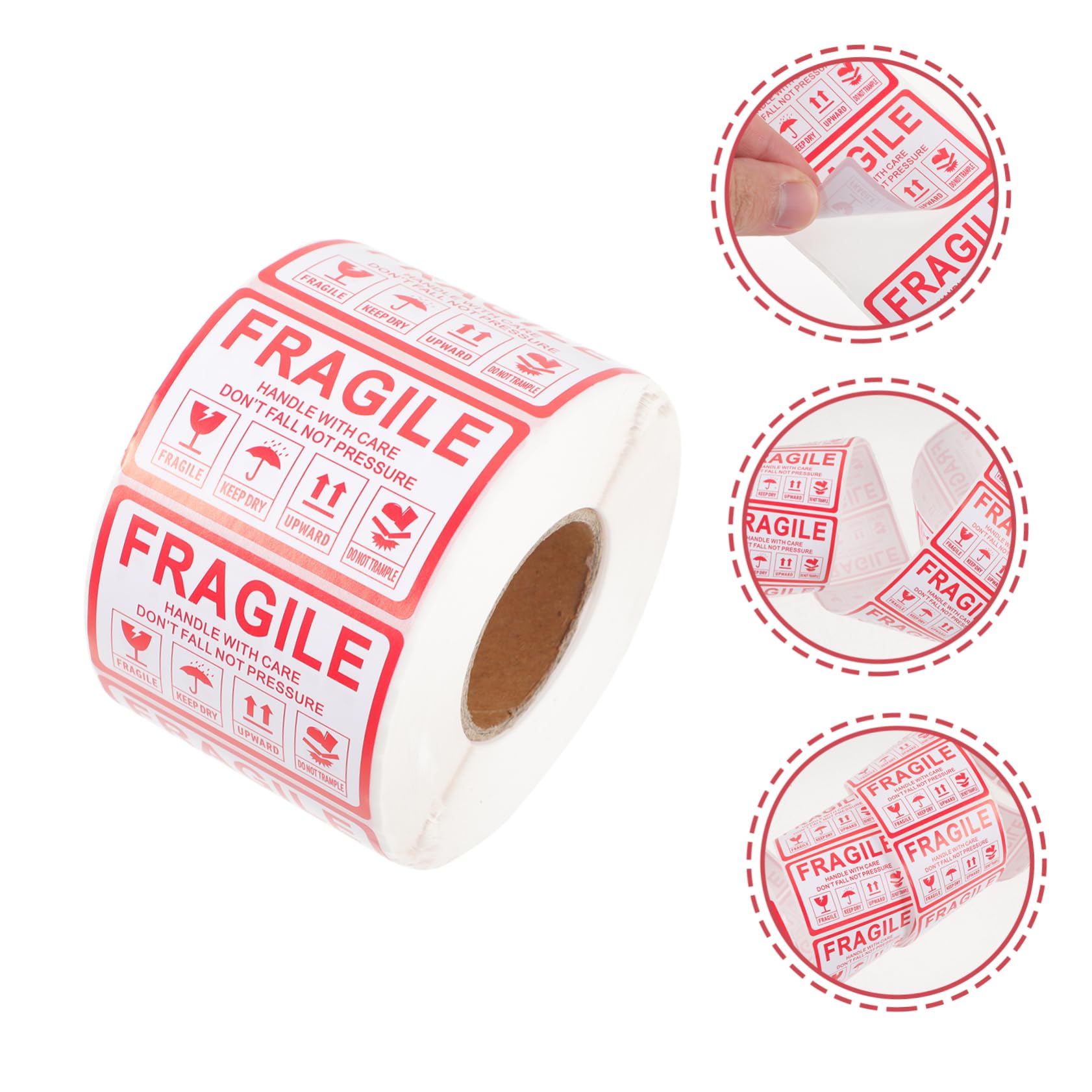 Lurrose 4 arredamento nastro di spedizione etichette spento pacco adesivi per pacchetti adesivi fragili adesivo pacchetto fragile i di spedizione adesivo e Carta