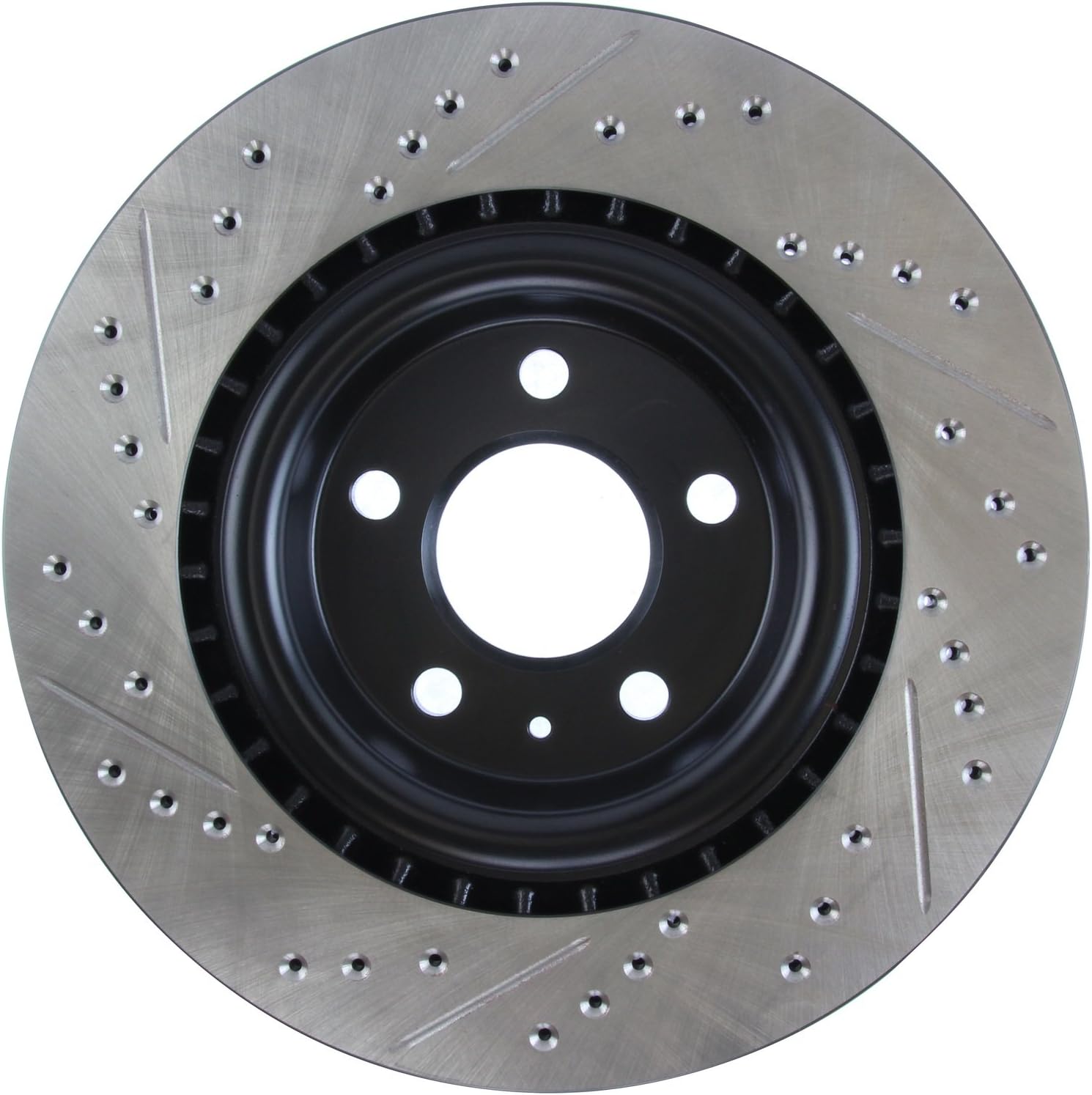 StopTech127.33137L Sport Rear Left Drilled/Slotted Disc Brake Rotor - Fits Select Audi, Porsche Macan Vehicles