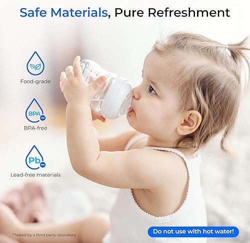Miniatura 6 de Waterdrop Filtros de agua W281 para enfriadores de agua, repuesto para filtros de enfriadores de agua sin botella de la marca Avalon, vida útil