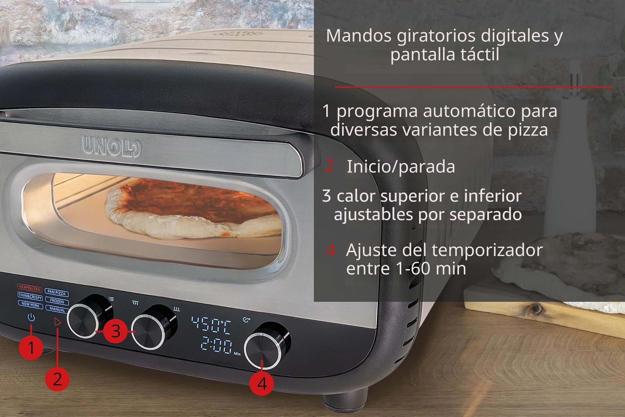 Unold Pizza Oven Alfredo silver (68806)
