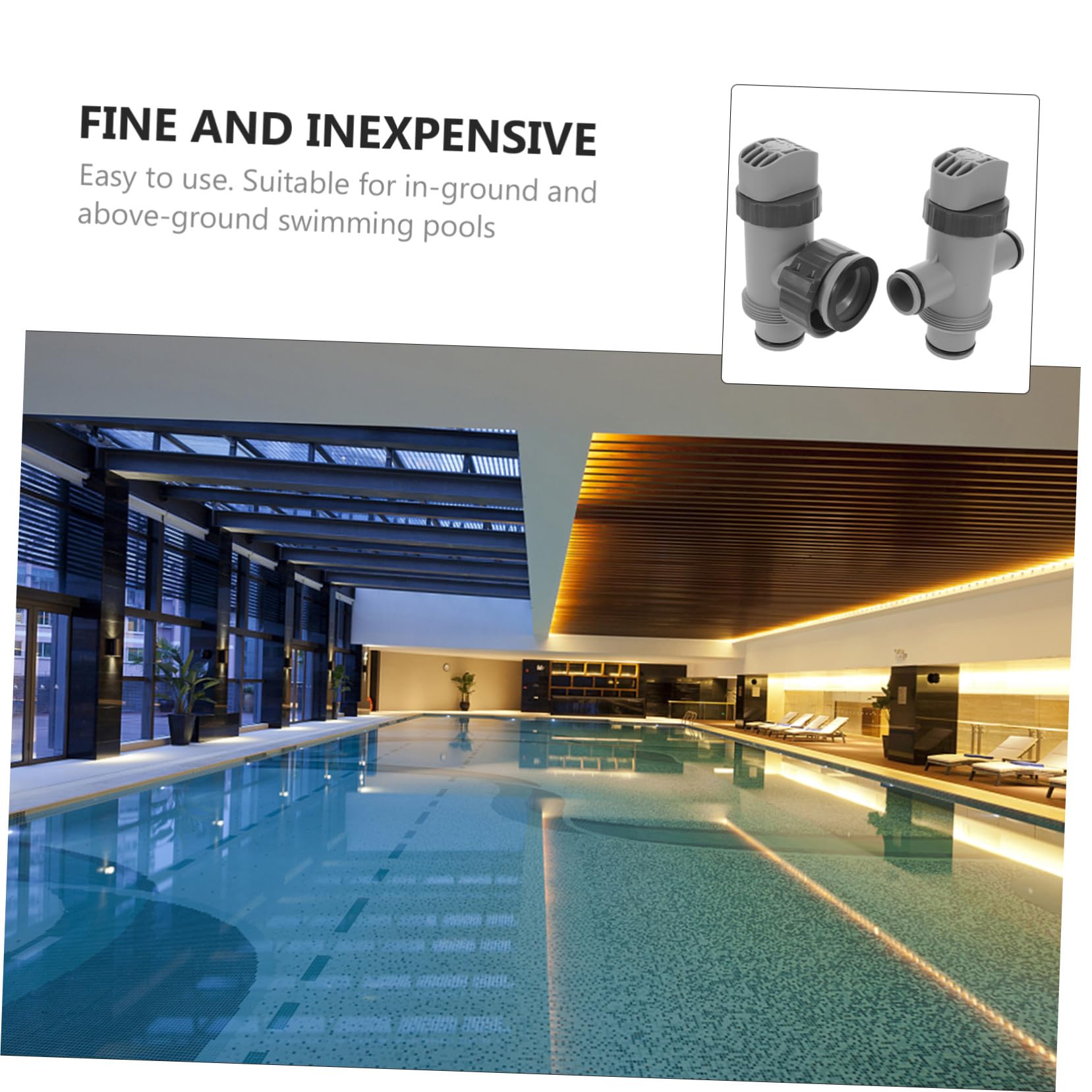 Conjunto de Válvulas de Émbolo para Piscina Repuesto para Sistema de Bomba y Manguera Instalación Fácil Control de Agua y Conexión Hermética para Filtración Segura