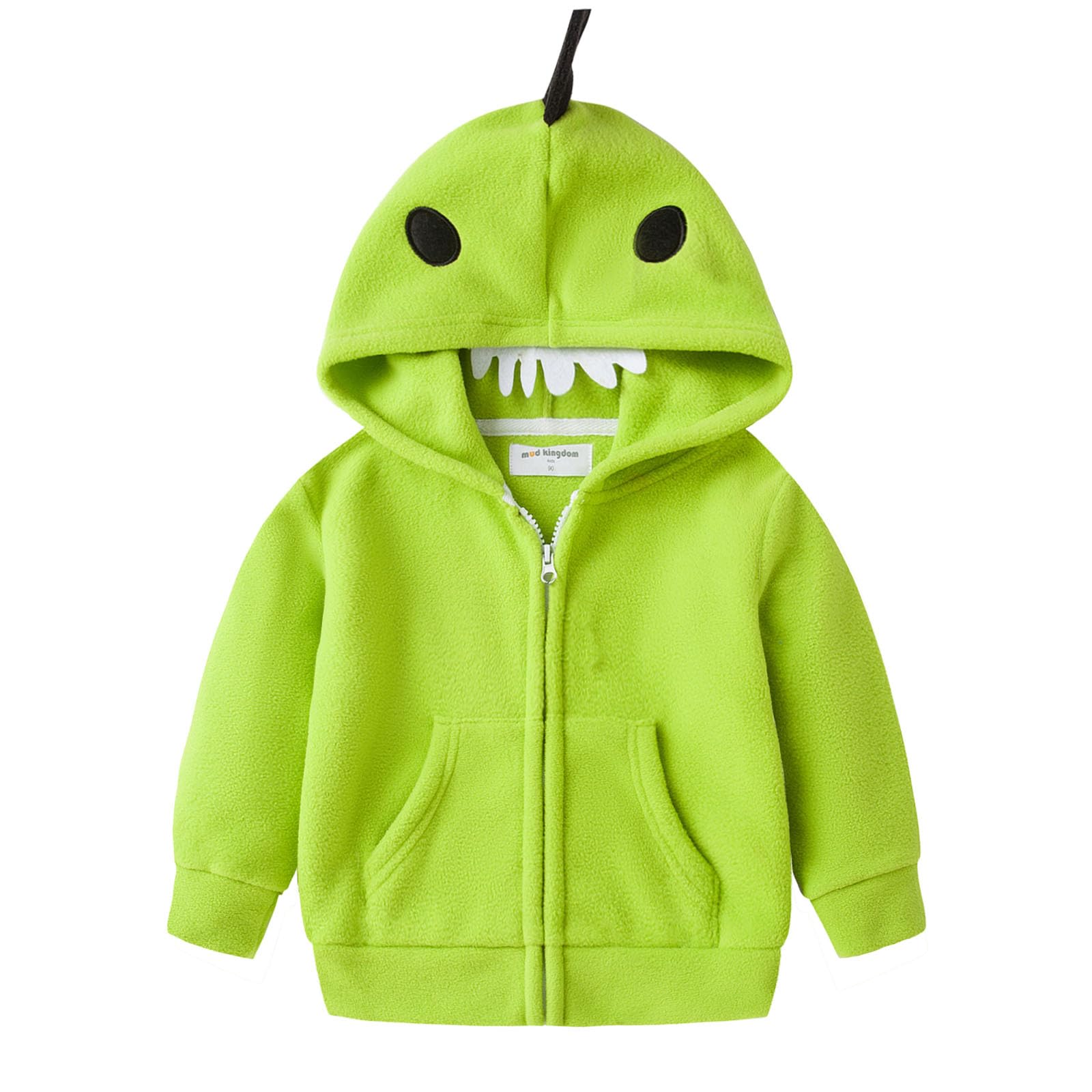 Mud Kingdom Fleece Hoodies Jacket for Boys Girls Full Zipper Long Sleeve Happy Halloween