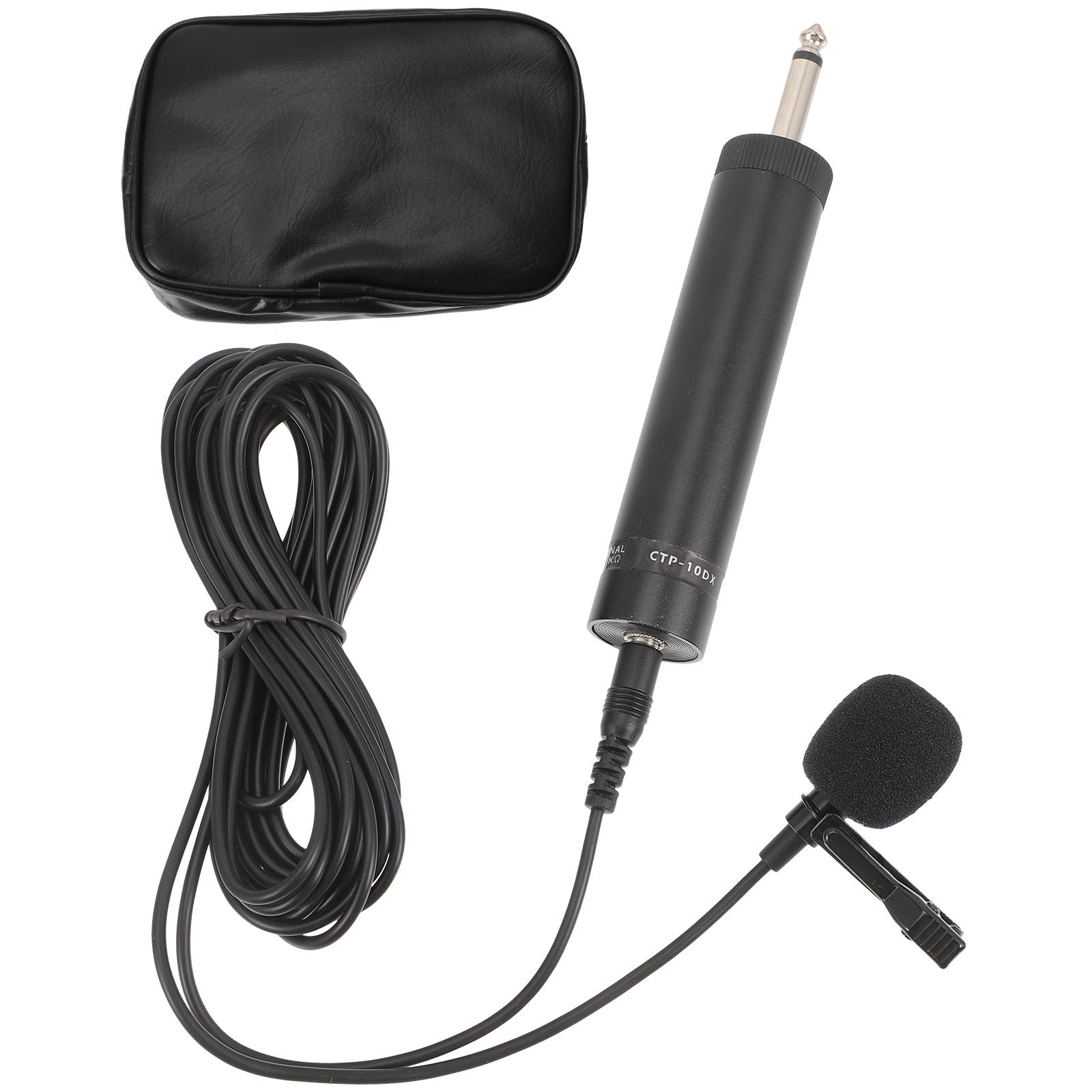Clip on Lavalier Lapel Microphone for Instruments, Phone, Tablet
