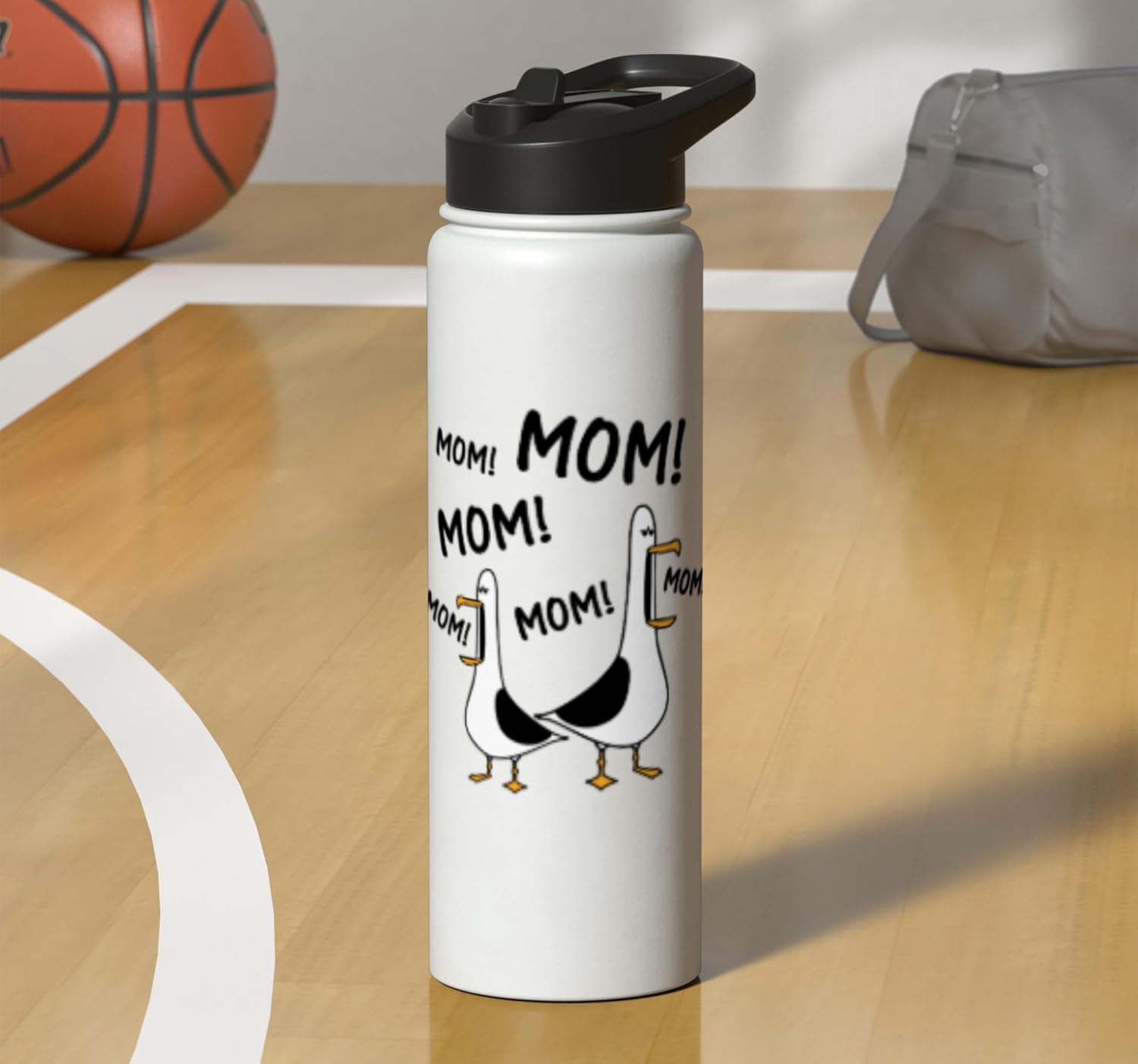Mom Seagull Funny Mama Seagulls Mothers Day Humor Stainless Steel Insulated Water Bottle
