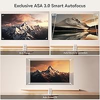 Vista 5 de [Android TV/Voice Control] Wanbo T2 Ultra ASA 3.0 Smart Projector with WiFi and Bluetooth, Native 1080P FHD, 500 ANSI, 10W Bi-Channel DSP Stereo