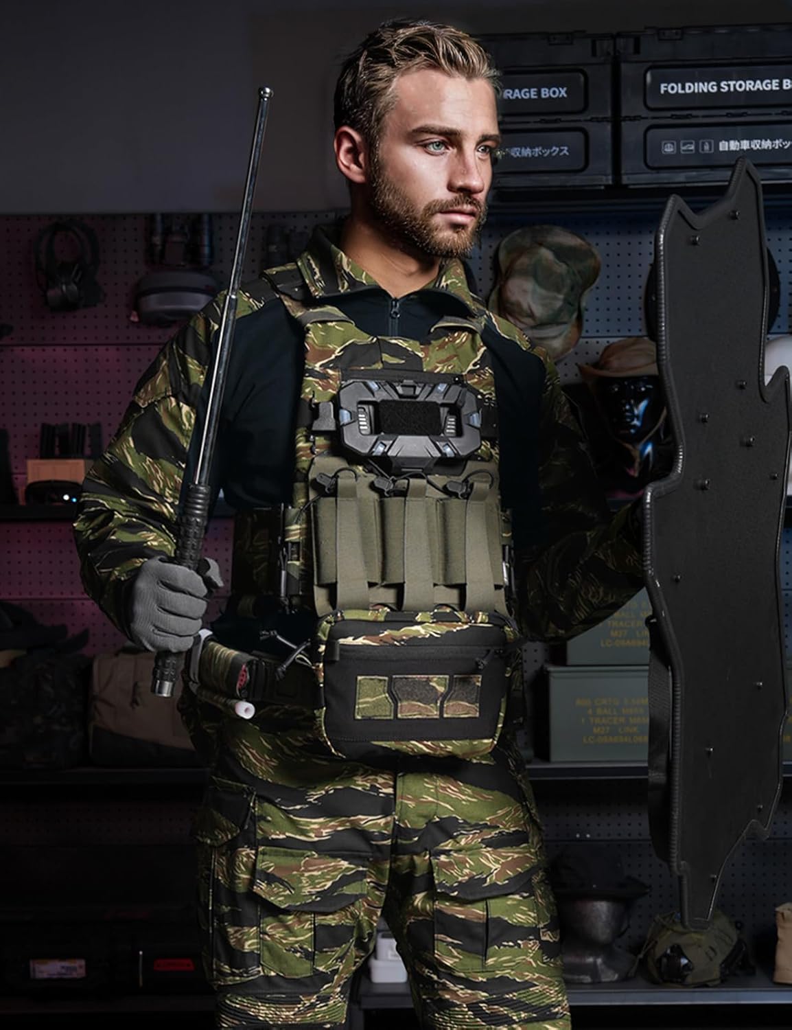 IDOGEAR SPORTS G3 Combat Shirts Men’s Tactical Shirt with Elbow Pads 1/4 Zipper Collar Long Sleeves Top Military Clothing - Image 3