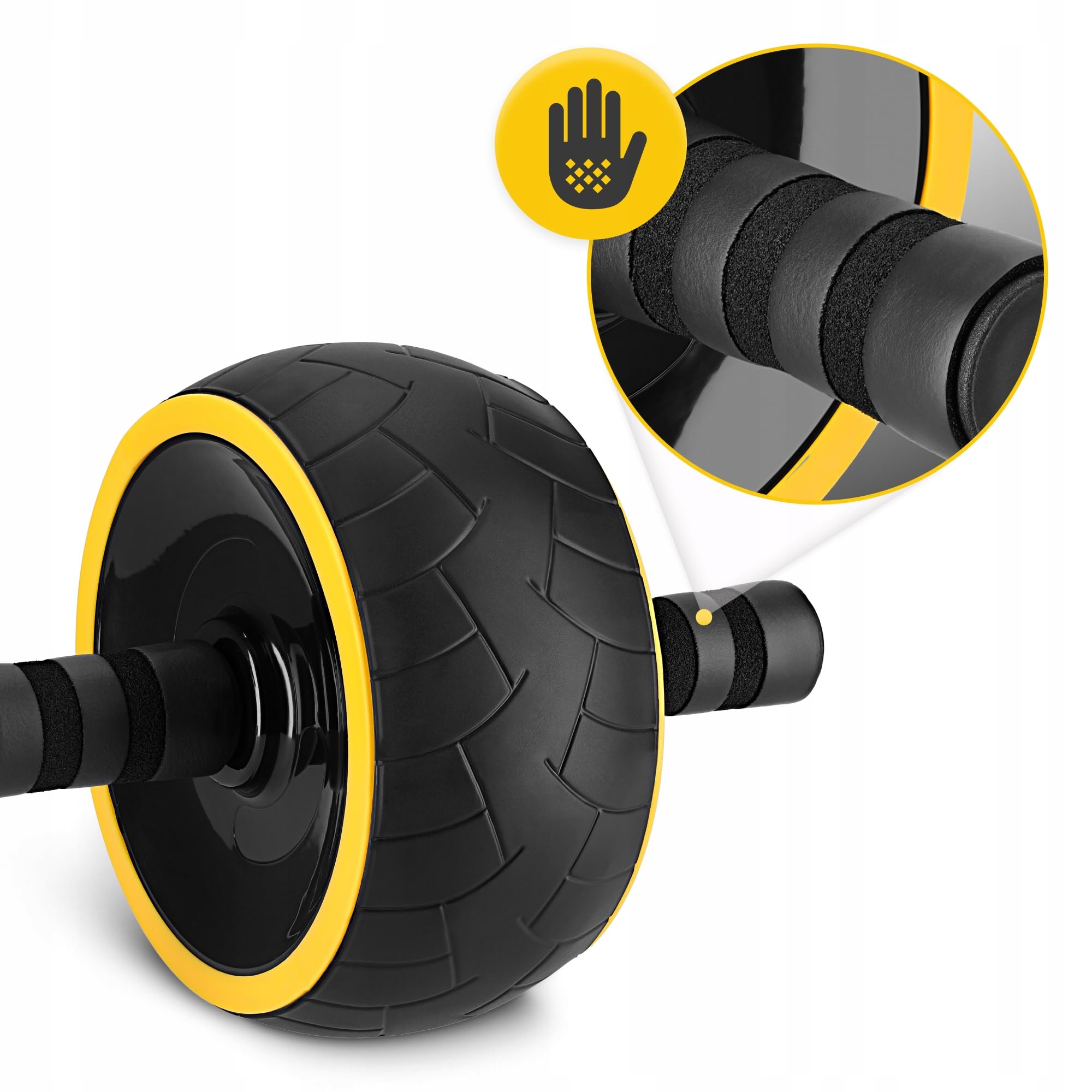 ROLLER KÓŁKO DO ĆWICZEŃ MIĘŚNI BRZUCHA AB WHEEL KOŁO STABILNE TRENING CORE