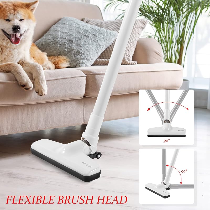 WECLEAN fehér porszívó - erős szívóerő, könnyű kezelés