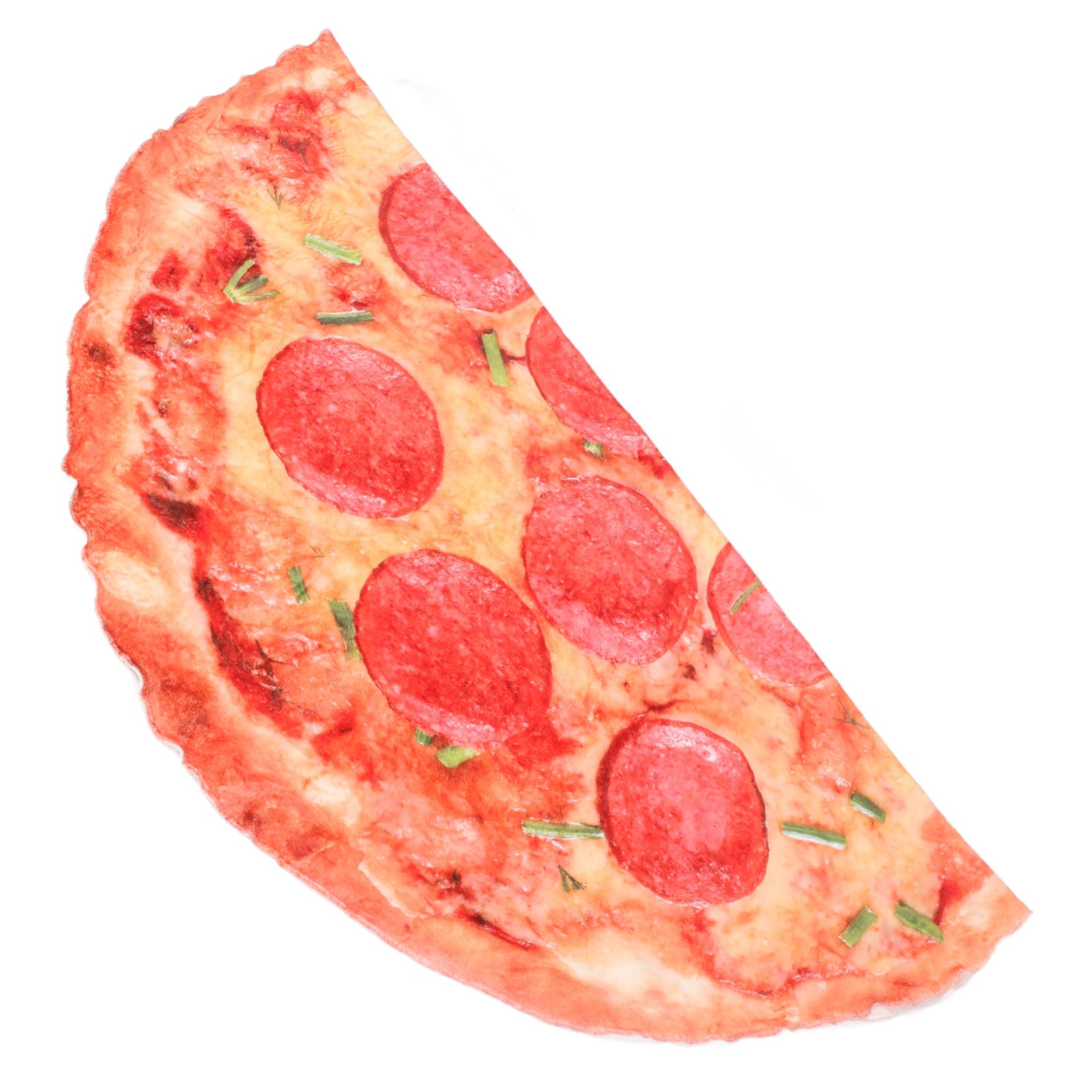 Manta redonda de pizza Mikikit, alfombra ligera y portátil para picnic o el hogar