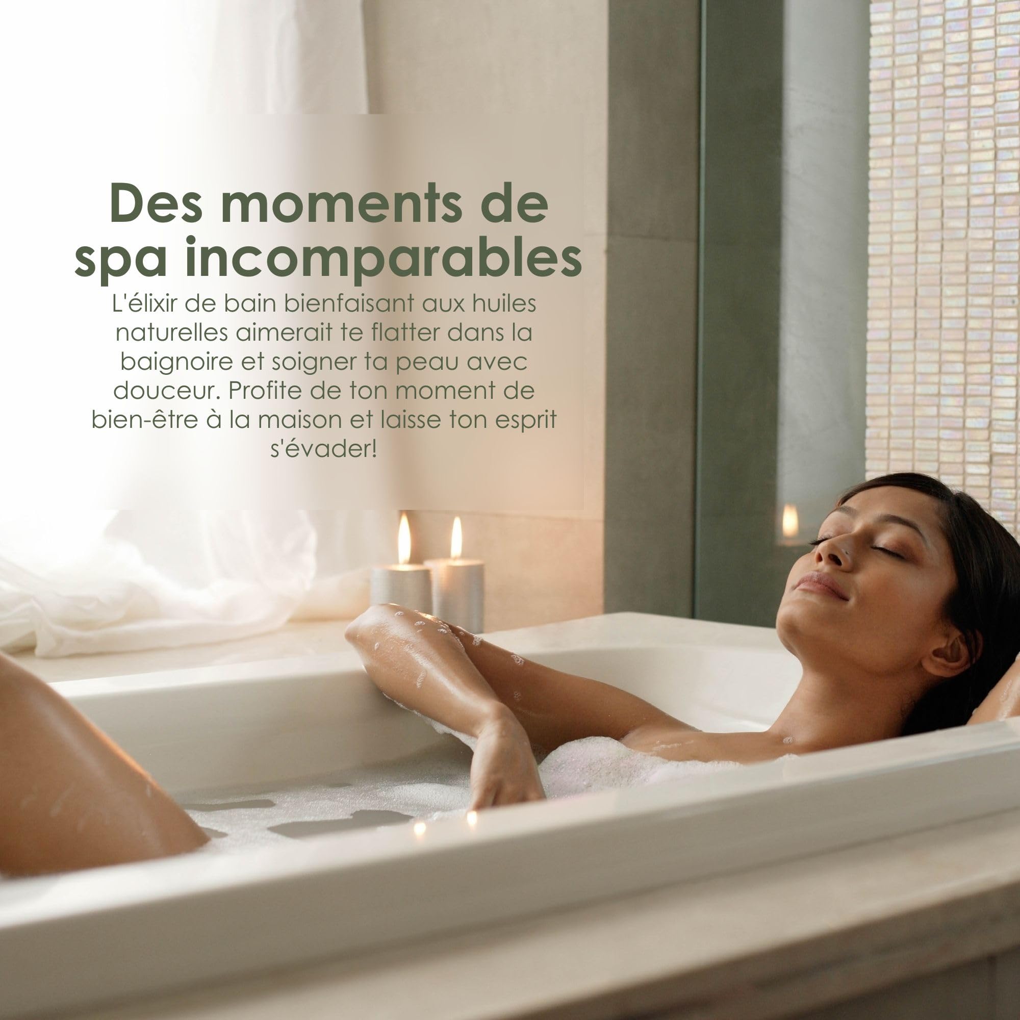 Jean & Len Bath Elixir Rosemary & Ginger, aux huiles naturelles, laisse une agréable sensation sur la peau, parfum herbacé, huile de bain pour tous types de peau, sans parabènes & silicones, 100 ml