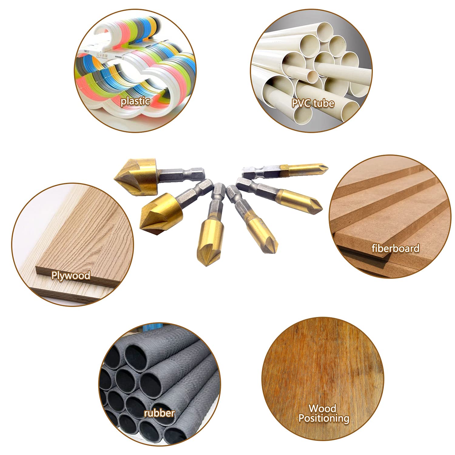 Fraise conique 90° carbone pour bois 19mm Tivoly | Tout Brico