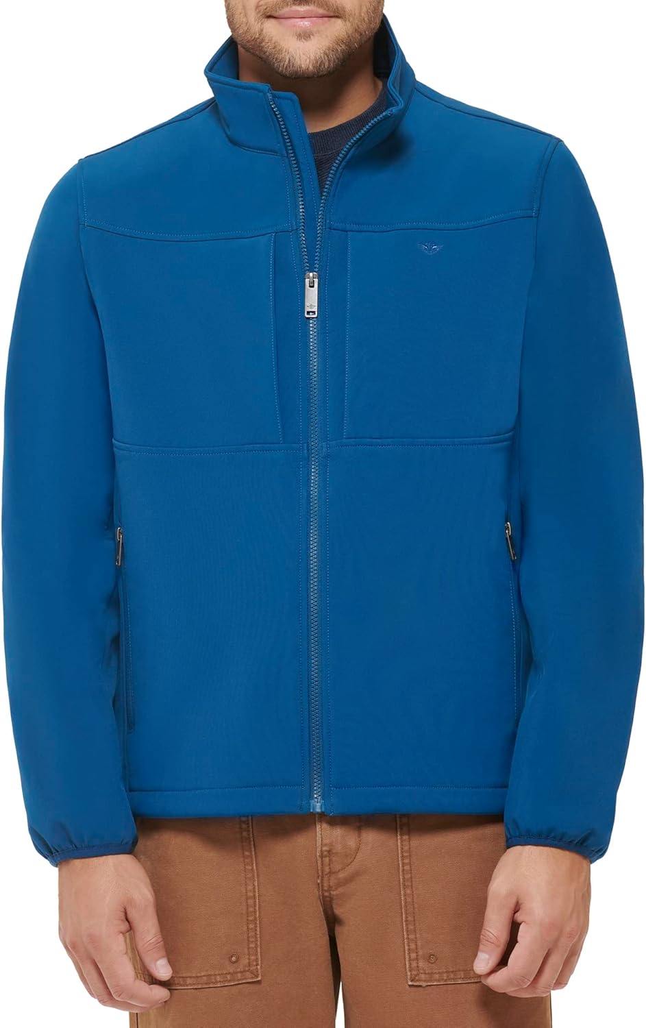 DOCKERS Men's Clean Zip-up Softshell Jacket