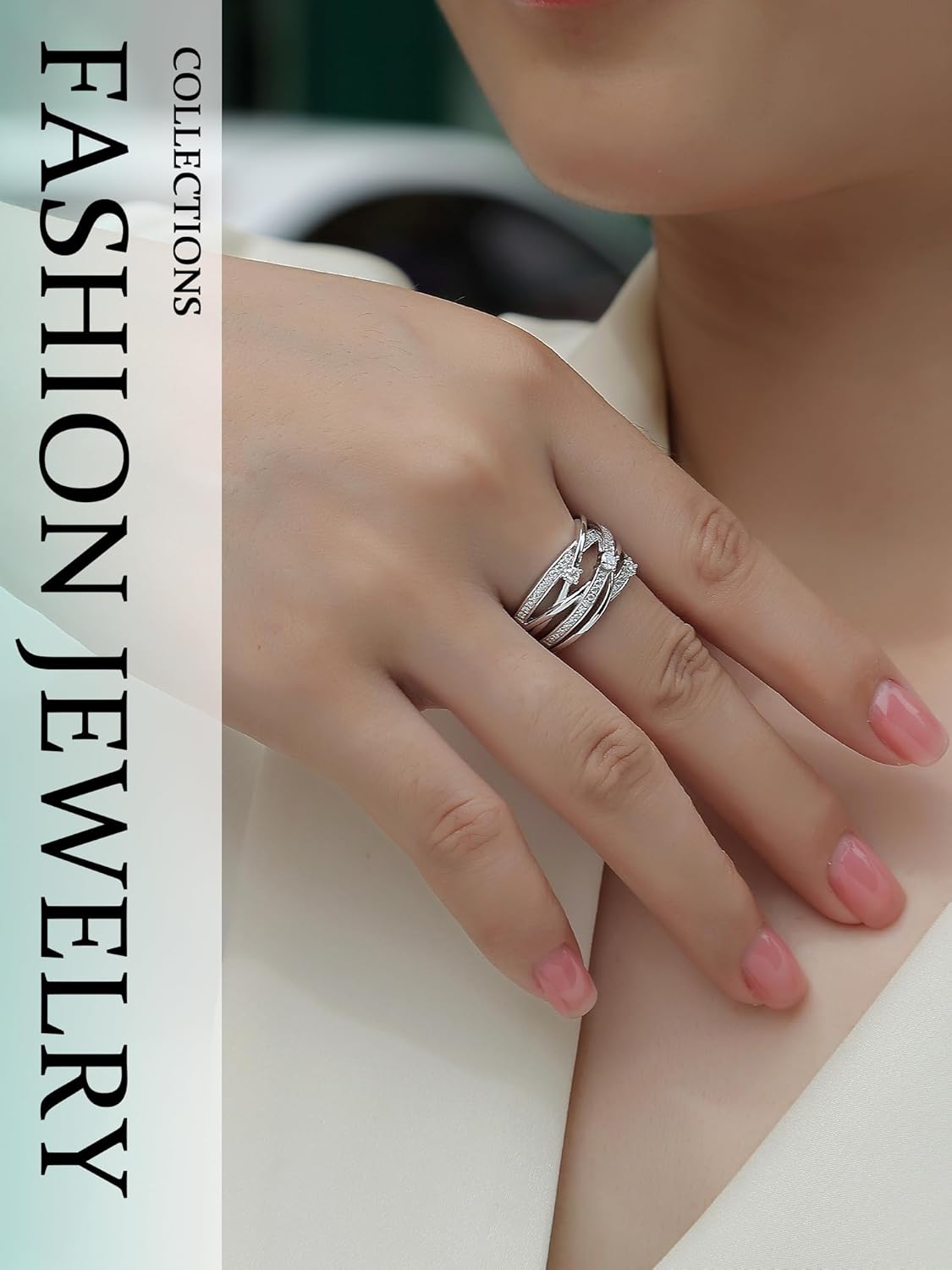 Moissanite Halo Engagement Rings for Women, Diamond Wedding Band Promise Rings for Her, Sterling Silver Rings with 18K White Gold Plating, D Color VVS1 Lab Created Ideal Gifts