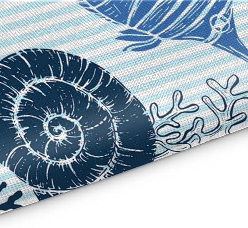 Miniatura 3 de Seahorse Theme Decor Placemats Set of 4 Table Mats Washable Placemat Waterproof Place Mats for Party Home Dining Table Decor 18x12 in