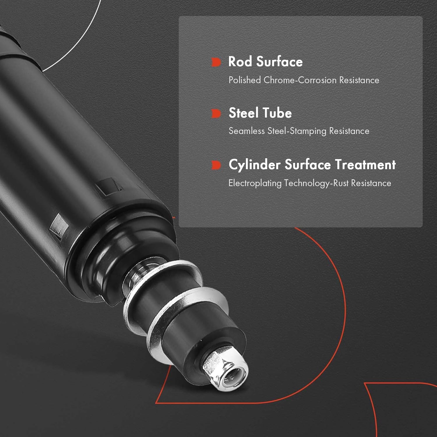 A-Premium Rear Active to Passive Suspension Conversion Kit Compatible with Cadillac 1994-1999 DeVille, 1997-2002 Eldorado, 1994-1997 Seville, 2-PC Set