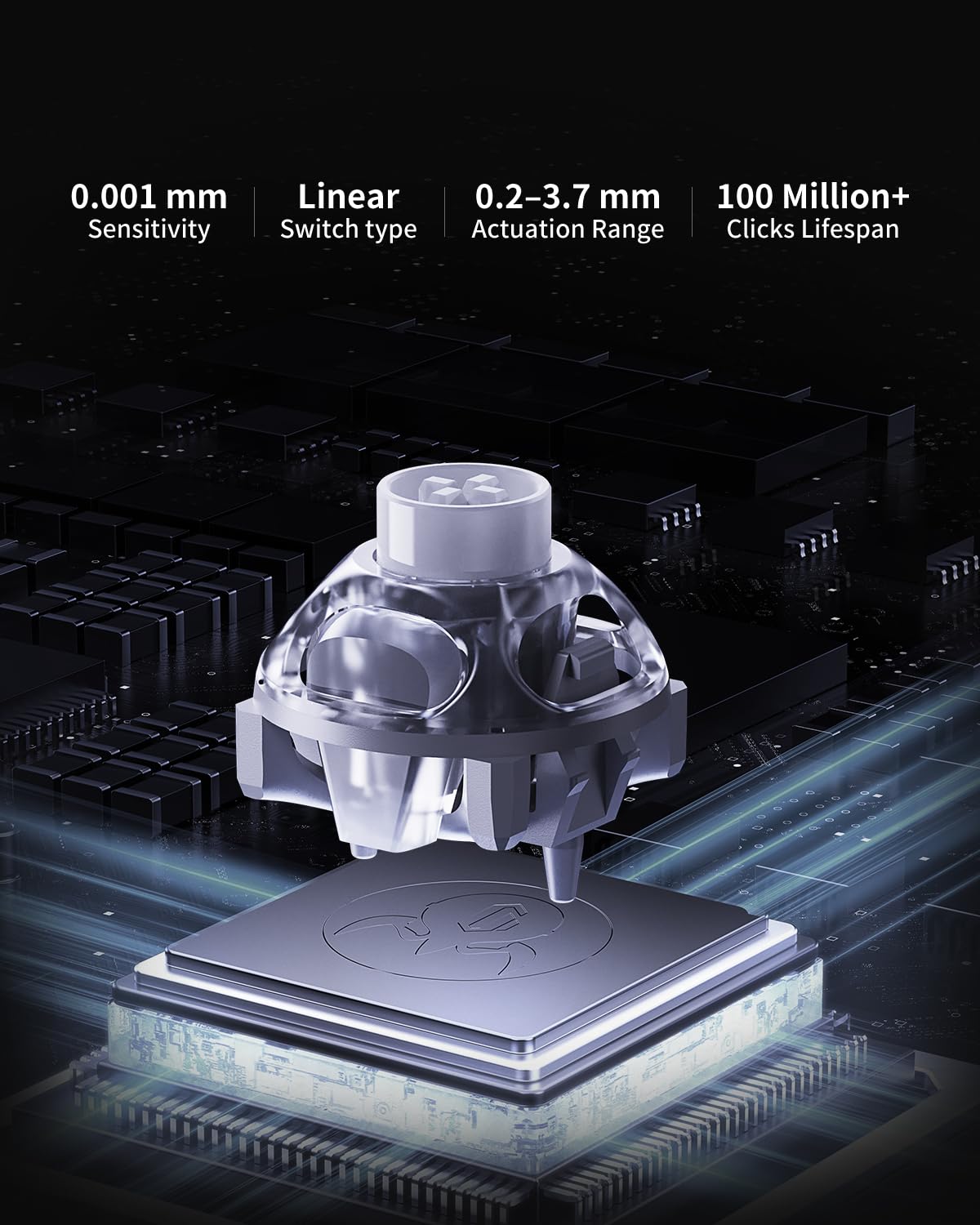 GravaStar Mercury V60 HE klawiatura gamingowa czarna