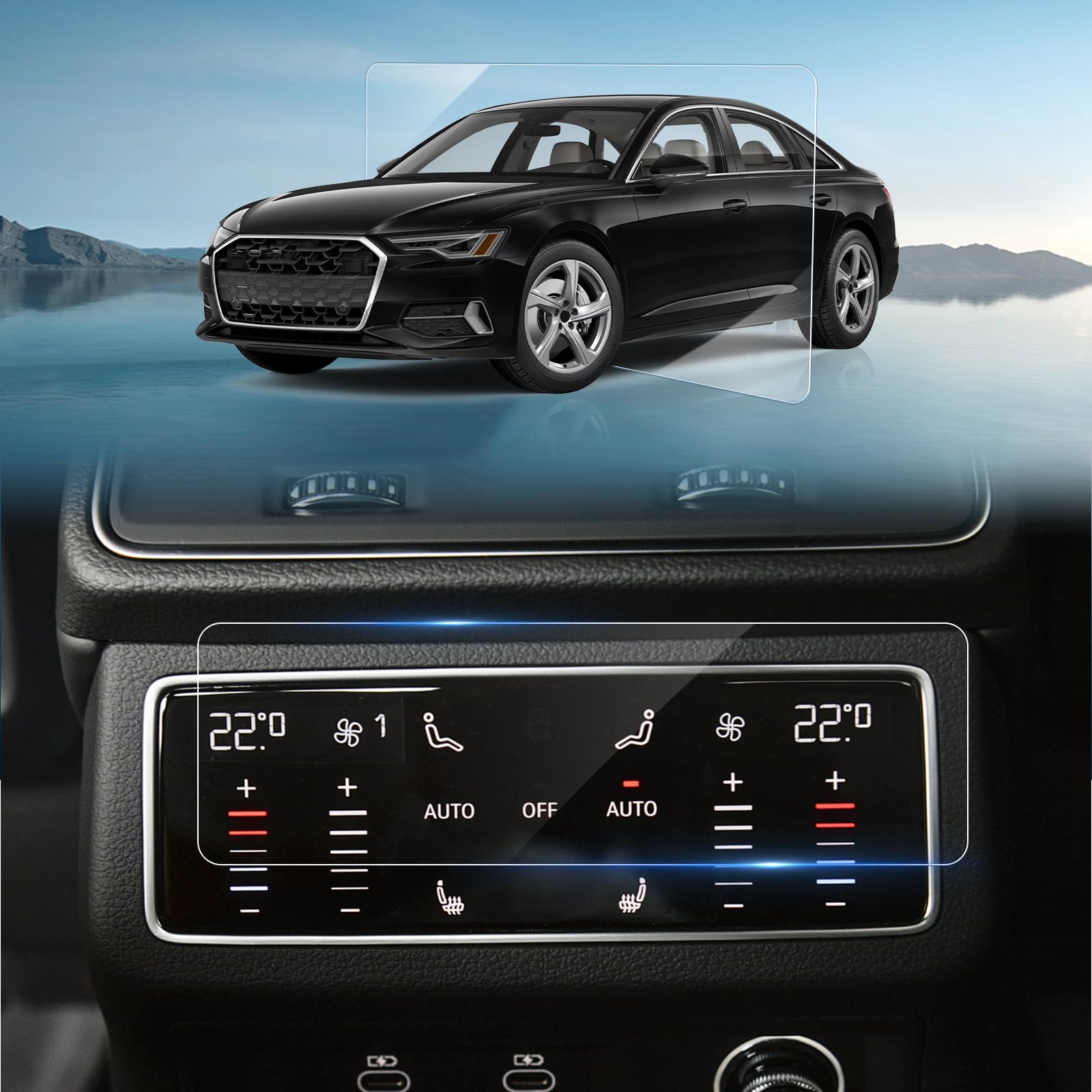 Upscreen Pellicola Protettiva Opaca Per Audi A6 4F MMI 3G High – Antiriflesso E Anti-impronte – Made In Germany