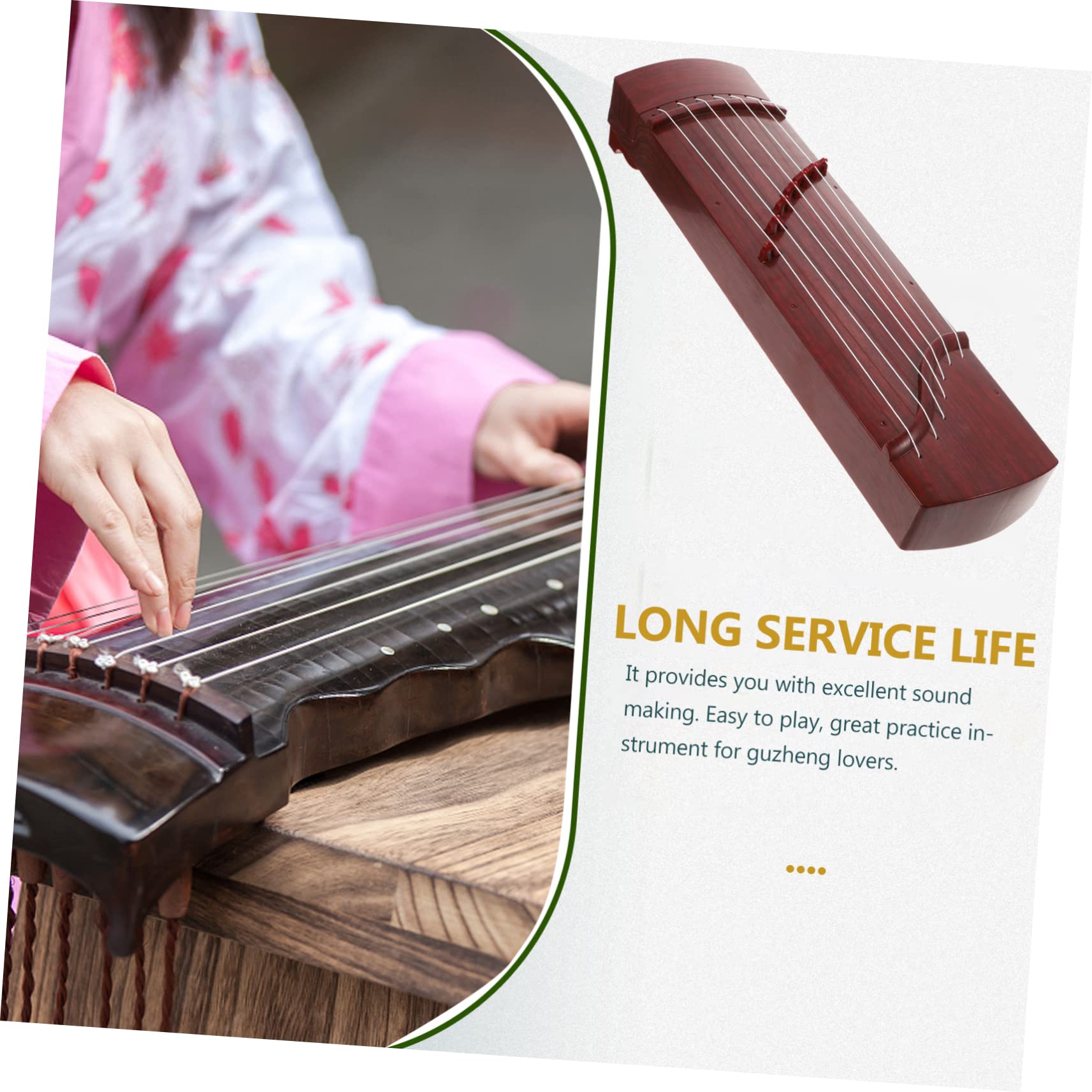 Luxshiny Guzheng Pour Garçon Fille Instrument De Musique Éducatif Pour Débutants Jouet Musical Pratique Guzheng Miniature Pour Et Foncé
