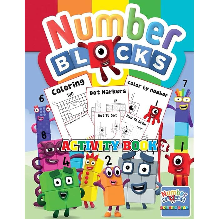 Buy Numberblocks Activity Book Numberblocks 1 to 100 Coloring, Color by number, Dot markers