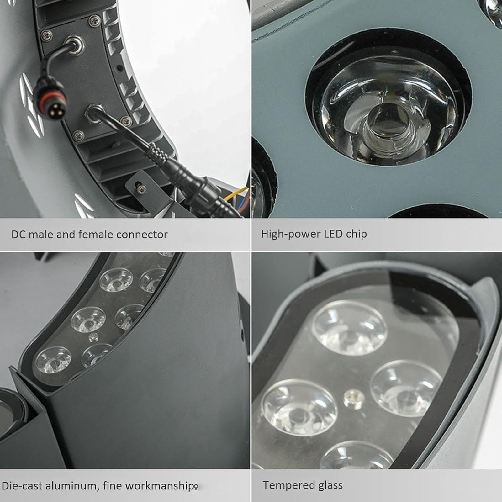 Focos LED De 12 W Para Árboles, Luz LED Circular Para Abrazar Árboles, Luz De Jardín Impermeable IP65, Luces Exteriores Corrugadas Enterradas De 24 V, Iluminación Para Jardín(White Light,6PCS(24V))
