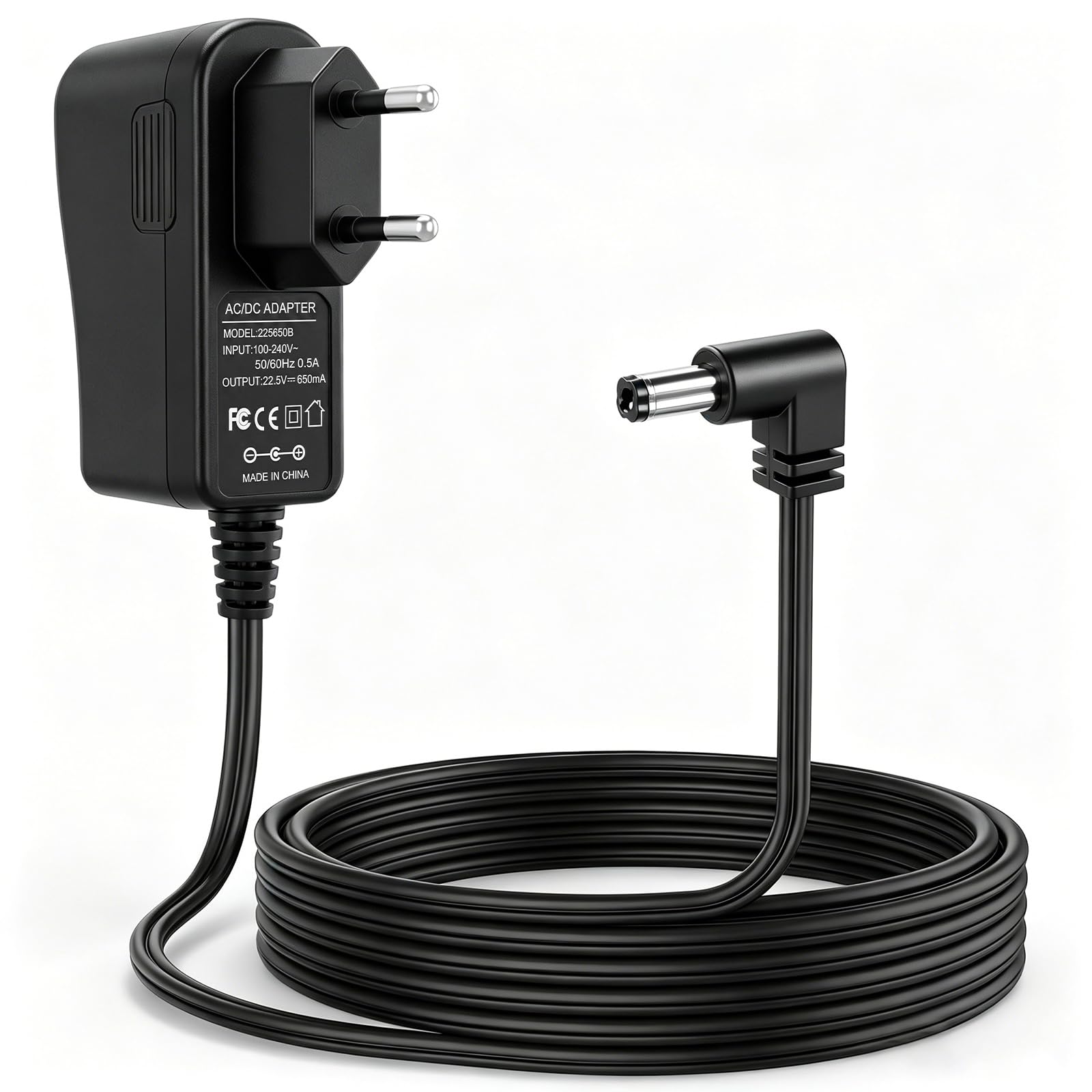 22,5V Ladegerät für Stihl FSA 45 BGA 45 HSA 45 Ersatznetzteil, 2M/6.56Ft Ladekabel für Akku-Rasentrimmer Heckenschere Laubbläser, Ersetzt LK 45 Schwarz AC Adapter Stromkabel