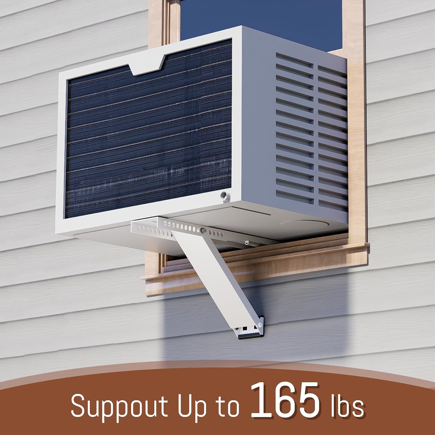 BJADE'S Universal Window Air Conditioner Bracket,Light Duty,Support Up to 165lbs,Fits for 9000-22,000 BTU AC Units