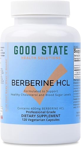 Good State Berberina HCL 400mg, 120 Cápsulas Vegetarianas