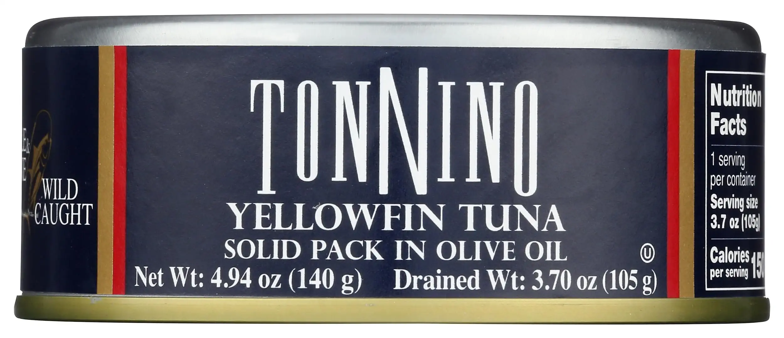Tonnino Yellowfin Tuna in Olive Oil, 4.94 OZ