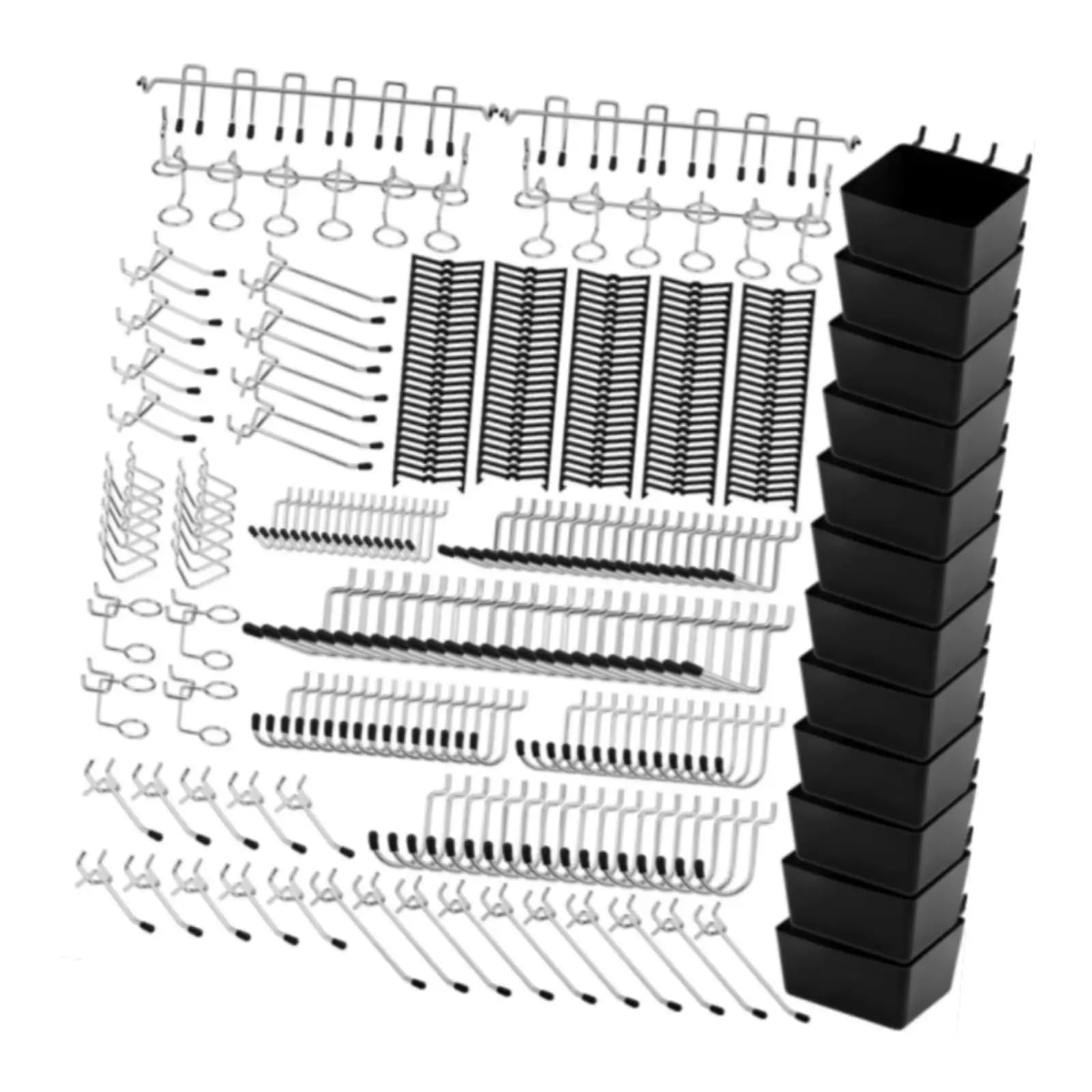 Juego de 300 ganchos for tablero perforado, pared for almacenamiento y montaje herramientas