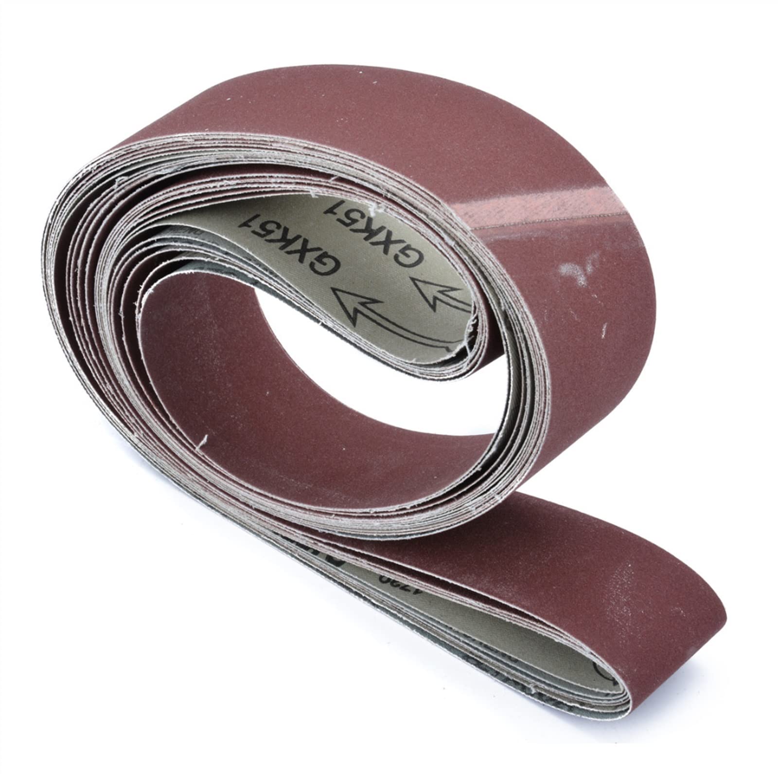 Rotolo di carta vetrata, carta vetrata fine, 6 nastri abrasivi a grana 2" x 72" 180/240/320/400/600/800 assortimento di grana for smerigliatura di metalli fasce in alluminio lucidatore levigatrice for