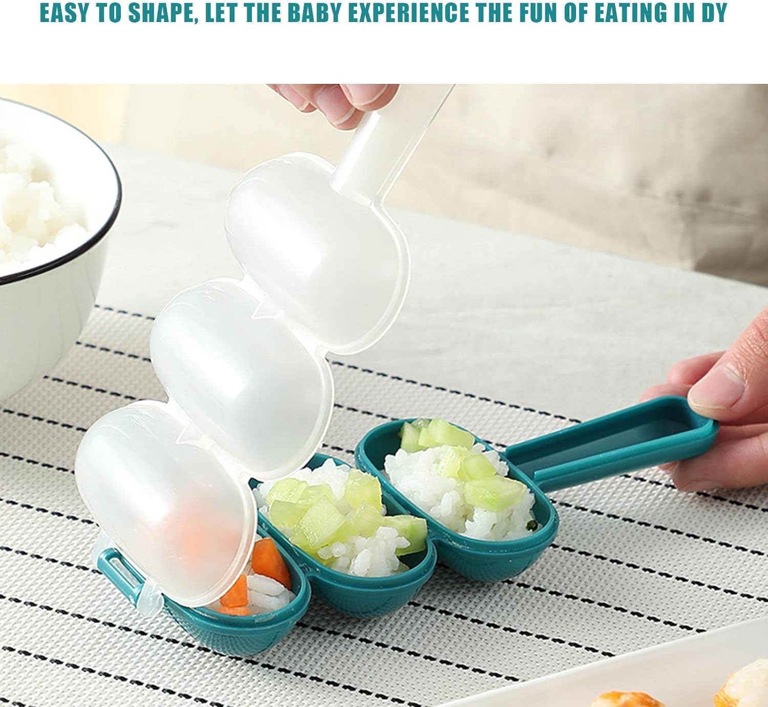 Rice Ball Mold 1Pc Blue Rice Ball Shaker,s,DIY Ball Shaped Kitchen