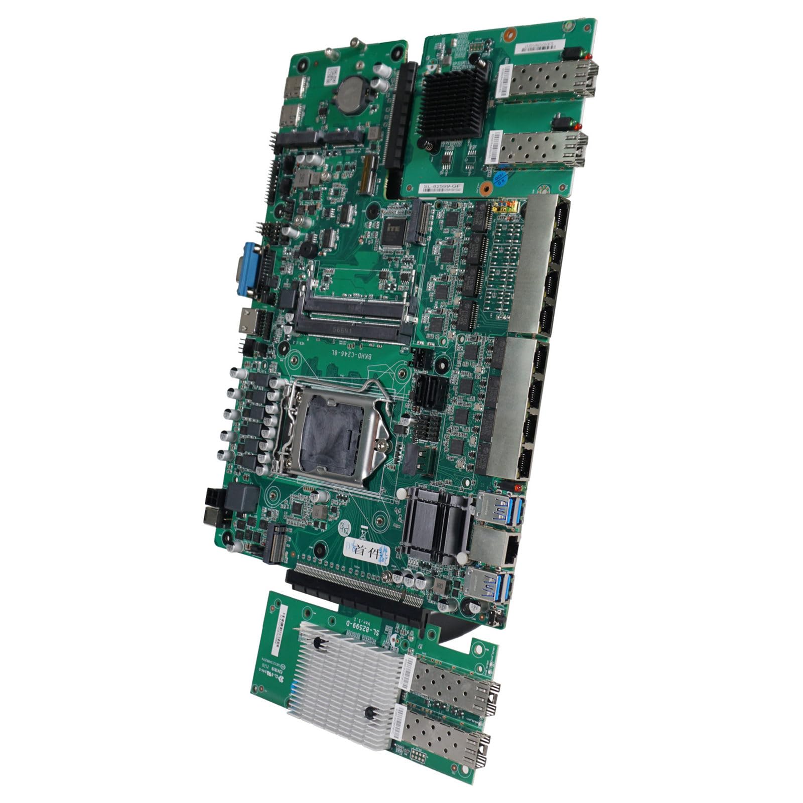 C246 Industrie - Scheda madre integrata per server rack 1U con CPU LGA1151 e server di memoria DDR4 Workstation