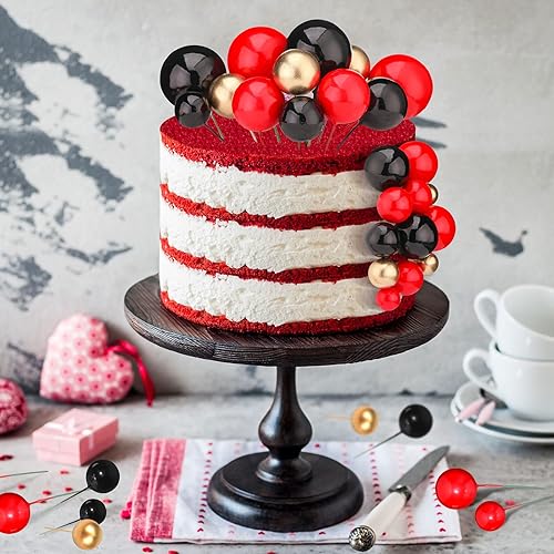 Miniatura 2 de 108 Piezas Bolas Decoración para Tartas DIY Inserto para Cupcakes Globos de Espuma para Hornear Pasteles Boda Aniversario Cumpleaños Decoración