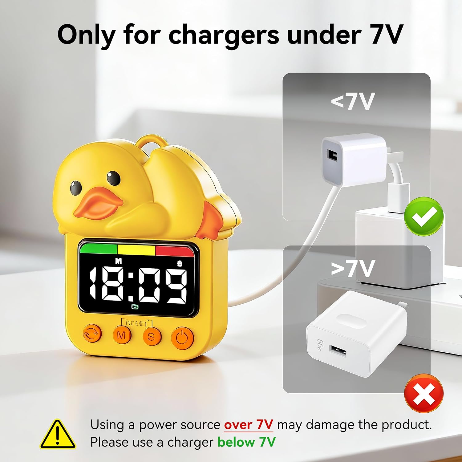 Doli Yearning Kids Shower Timer Waterproof for Bathroom Duck Timer