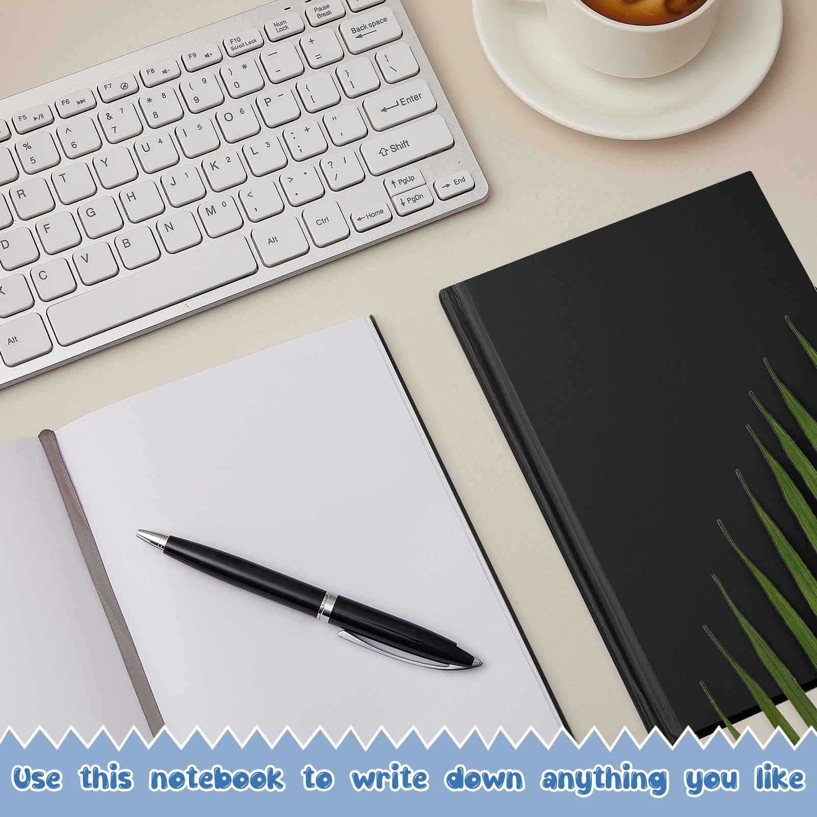 Henoyso 8 cuadernos en blanco A5 a granel, 100 hojas/200 páginas, libro en blanco, tapa dura, cuaderno de bocetos sin forro, tapa kraft para escribir, dibujar, para estudiantes, escuela, oficina, 8.3