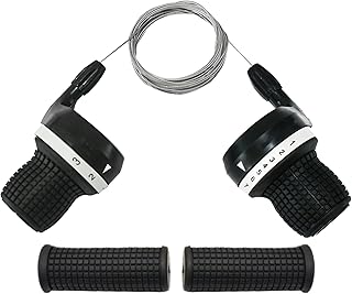 21 Speed Shifter Set, Bike Parts Shifter 3x7 Speed Twist Bicycle Shifter, 3 Speed Grip Shifter and 7 Speed Shifter Bike Gear Shifter for Tricycle Hybrid Mountain Hybrid Kids Bike Cruiser