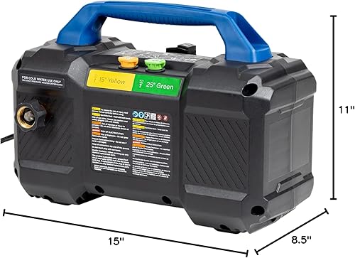 Miniatura 10 de Westinghouse ePX3100v - Lavadora a presión eléctrica, 2100 PSI máximo, 1.76 GPM máximo, asa de transporte incorporada, cañón de espuma desmontable,