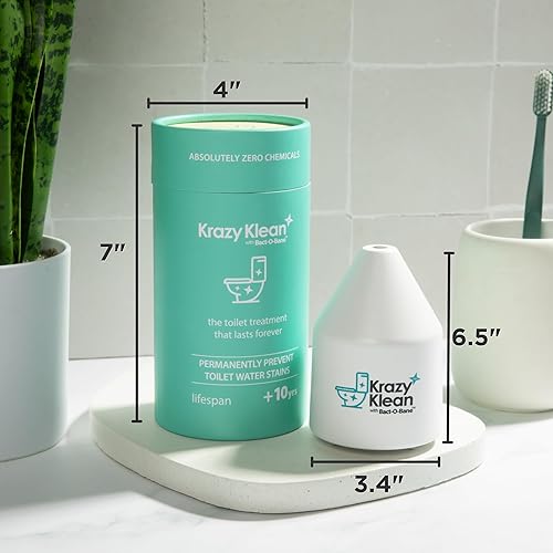 Miniatura 7 de Krazy Klean Official Pro, limpiador de inodoro, evita anillos de inodoro, dura 10 años