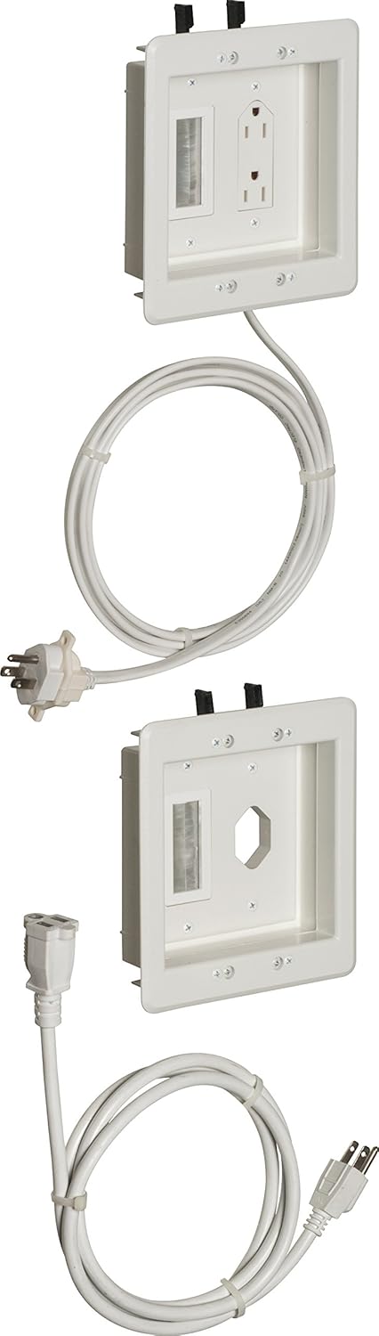 Arlington TVBR22K-1 In-Wall Wiring Kit, Pre-Wired TV Bridge Kit, 2-Gang, 1-Pack