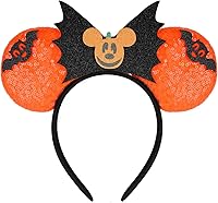 Vista 28 de FANYITY Orejas de disfraz de ratón, diademas de orejas de ratón para niñas y mujeres, talla libre