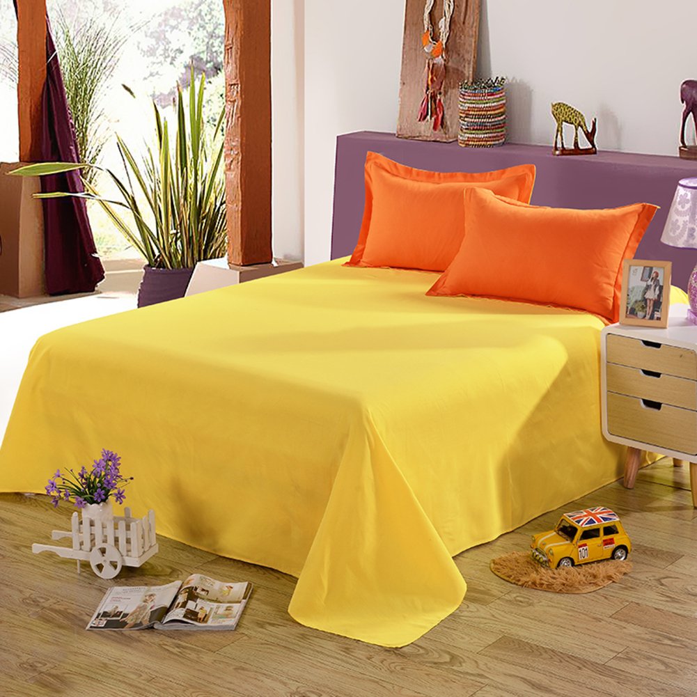 Feuilles de dortoir lisses 160x230cm drap plat anti-plis enfant