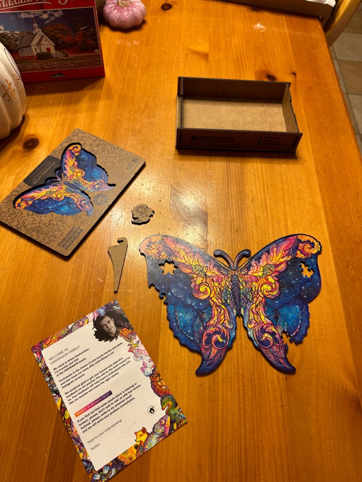 Intergalaxy Butterfly Wooden Puzzle for Adults | Unidragon