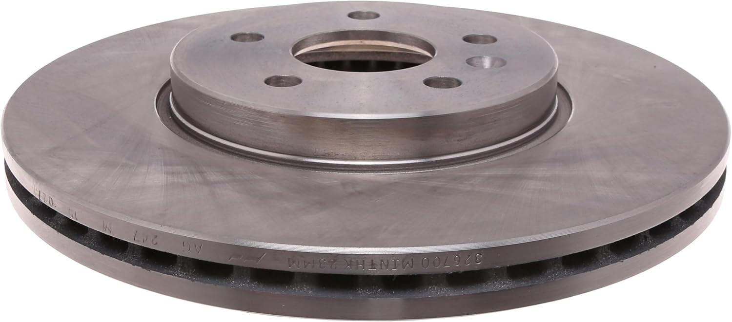 ACDelco Silver 18A81025A (19326412) Non-Coated Front Disc Brake Rotor