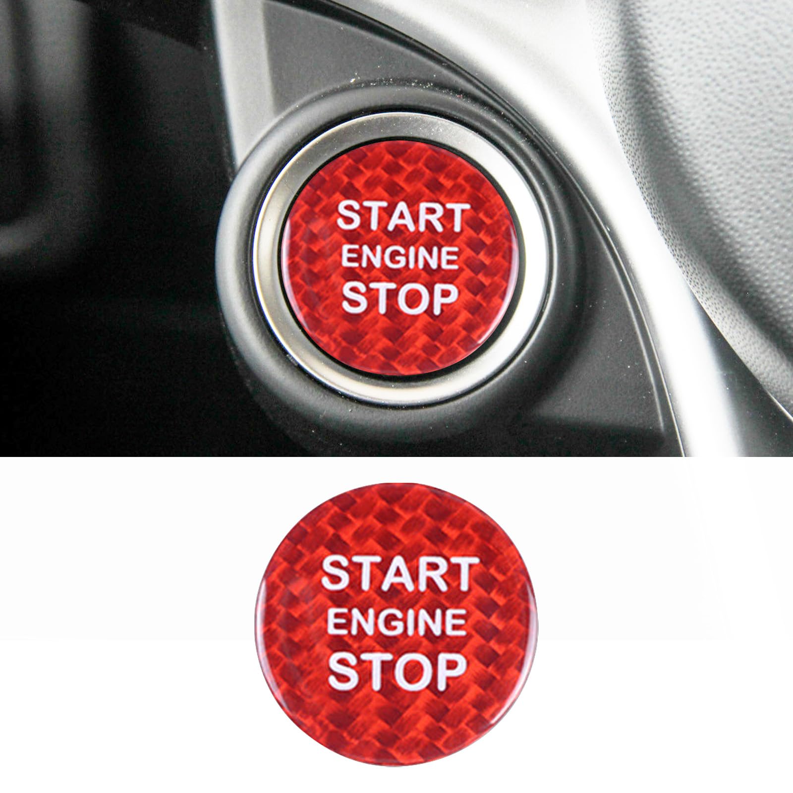 Autocollant bouton de démarrage Giulia pour masquer les rayures - 7