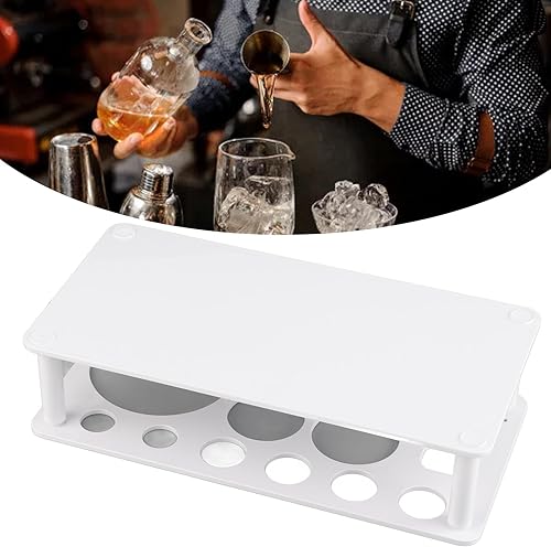 Miniatura 5 de Soporte de herramientas de barman blanco para barman resistente y duradero, soporte para herramientas de barman de plástico para el hogar, estante