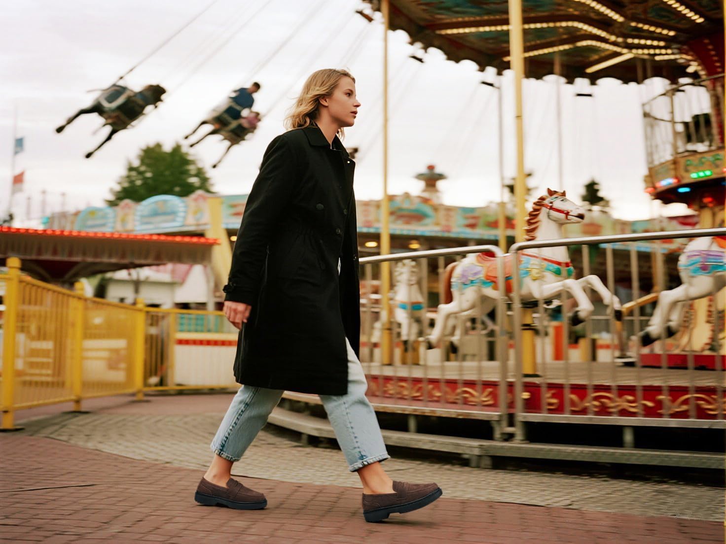 BEAUSEEN Women's Suede Penny Loafers Casual Lightweight Slip On - Comfortable Walking Shoes,Chic Flat for Work & Travel - Image 2