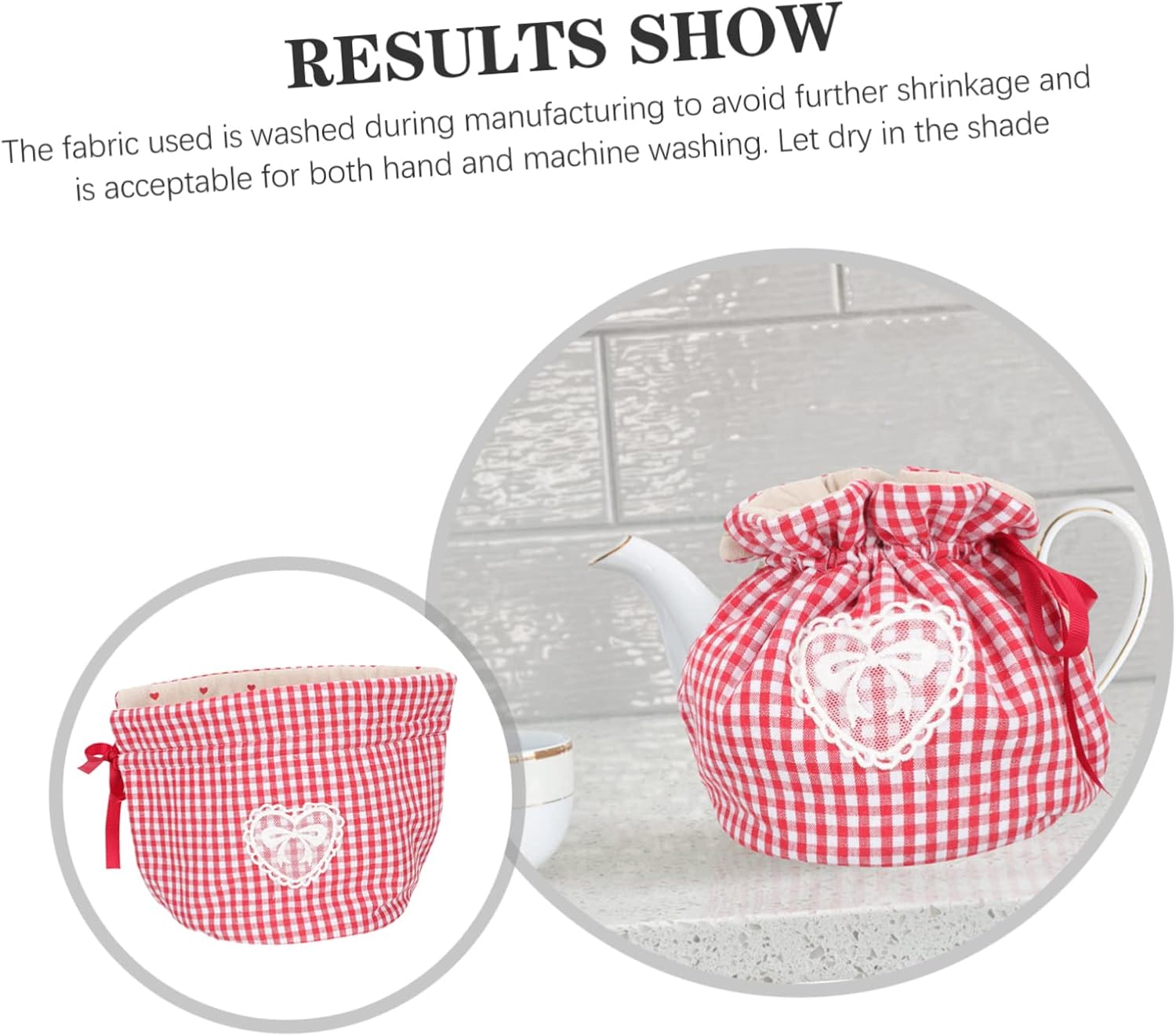 Ciieeo Delicate Insulation Cover for Teapots Portable Wear-Resistant Tea Pot Protector Home Use Cotton Tea Cozy with Charming Design