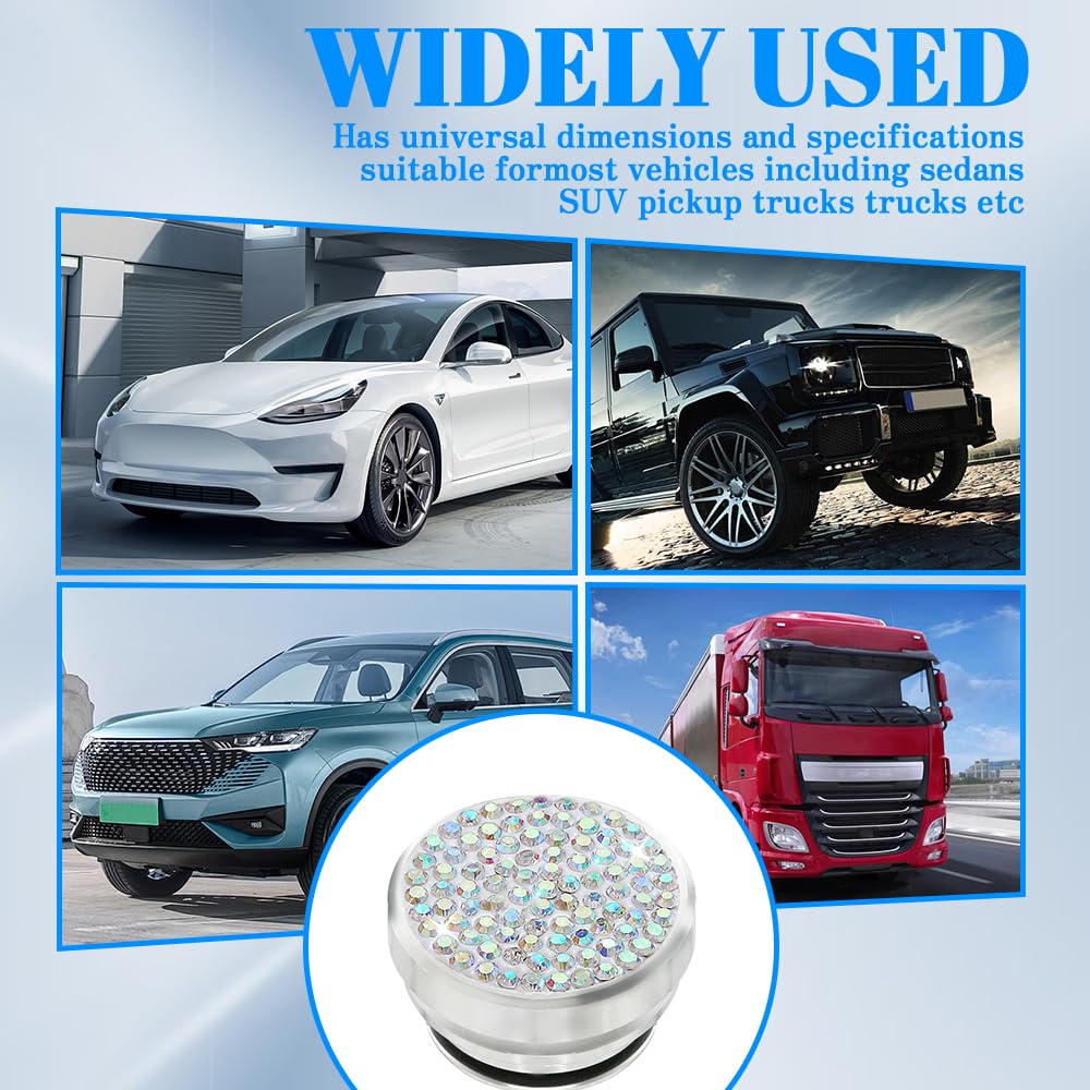 Anti-poussière Allume-cigare Cobee Coque Allume-Cigare Voiture Strass - Cache Anti-Poussière Déco Intérieur - Noir Accessoire Auto Bling