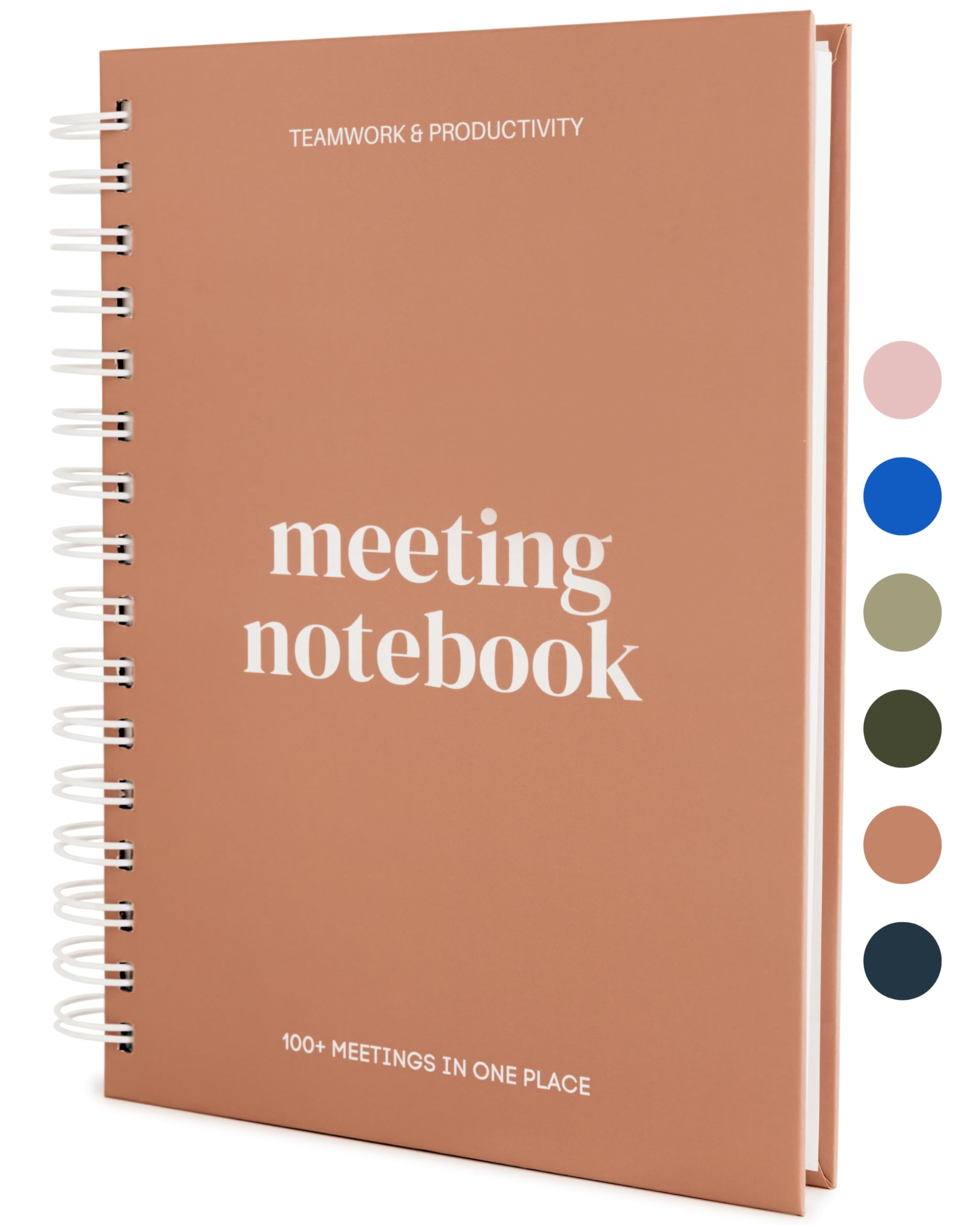 Lamare Meeting Notebook for Work Organization – Work Notebook for Productivity – Perfect Work Planner & Business Notebook