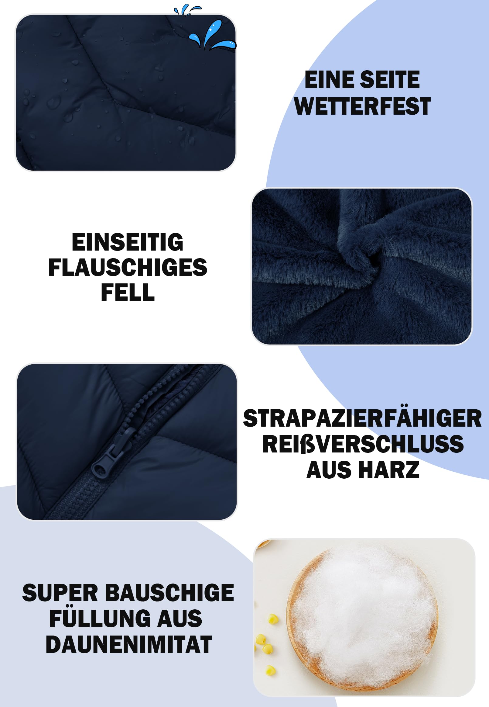 maoo garden Mädchen Winter Reversible Puffer Jacke Kinder Schwergewicht Faux-Daunen Fuzzy Fleece gefüttert Wasser-Resistant Coat